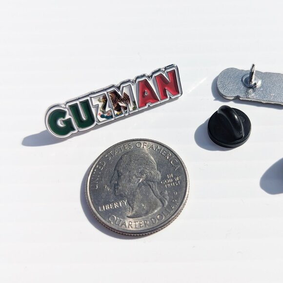 Pin Guzman Pin for Caps Clothing Enamel Badge MTZ Mexican Flag Pin Guzman Flag - Picture 2 of 5